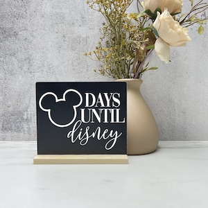 Days until disney countdown, disney countdown, disney tracker, disney decor, home decor, disney holiday, disney holiday sign, days to disney