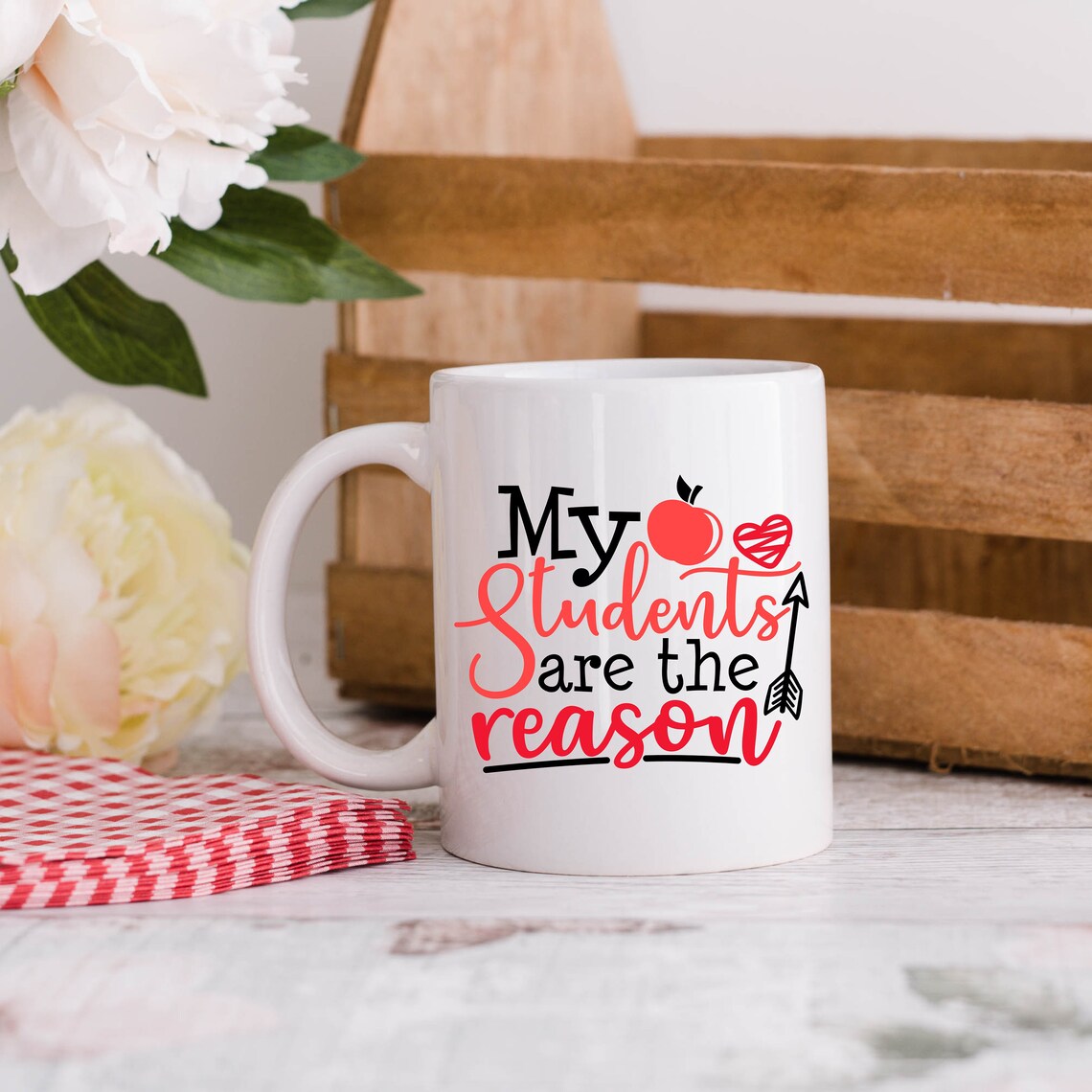 Teacher coffee cup Custom Made 11oz Mug Teachers Gift Etsy