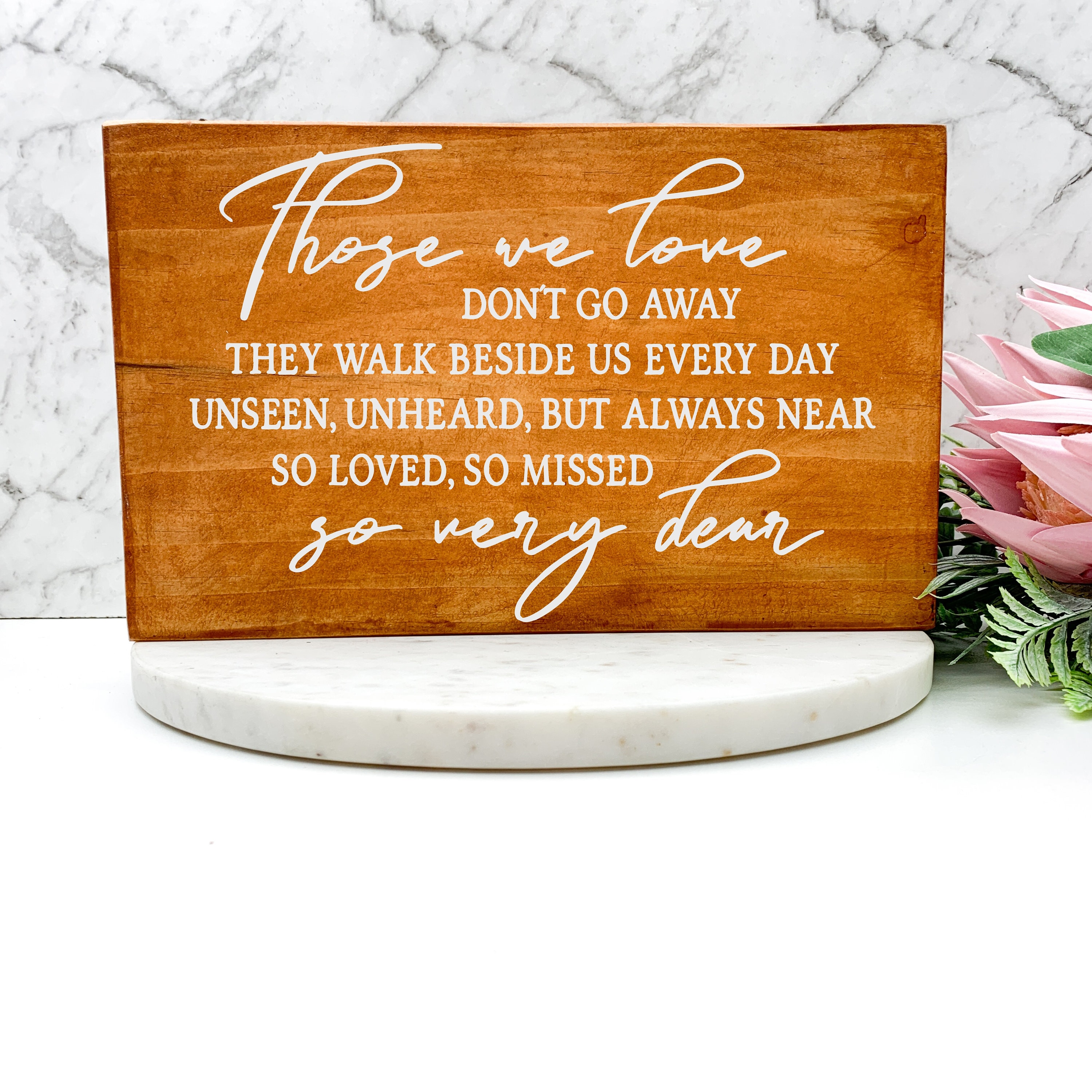 Those We Love Don't Go Away Wood Sign Quote Decor Home | Etsy