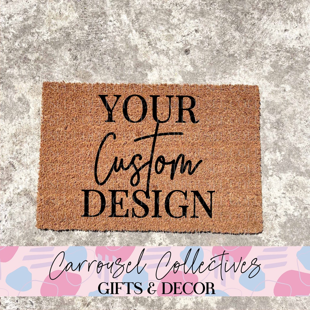 Custom Design Door Mat Personalised Doormat Custom Door Mat Etsy