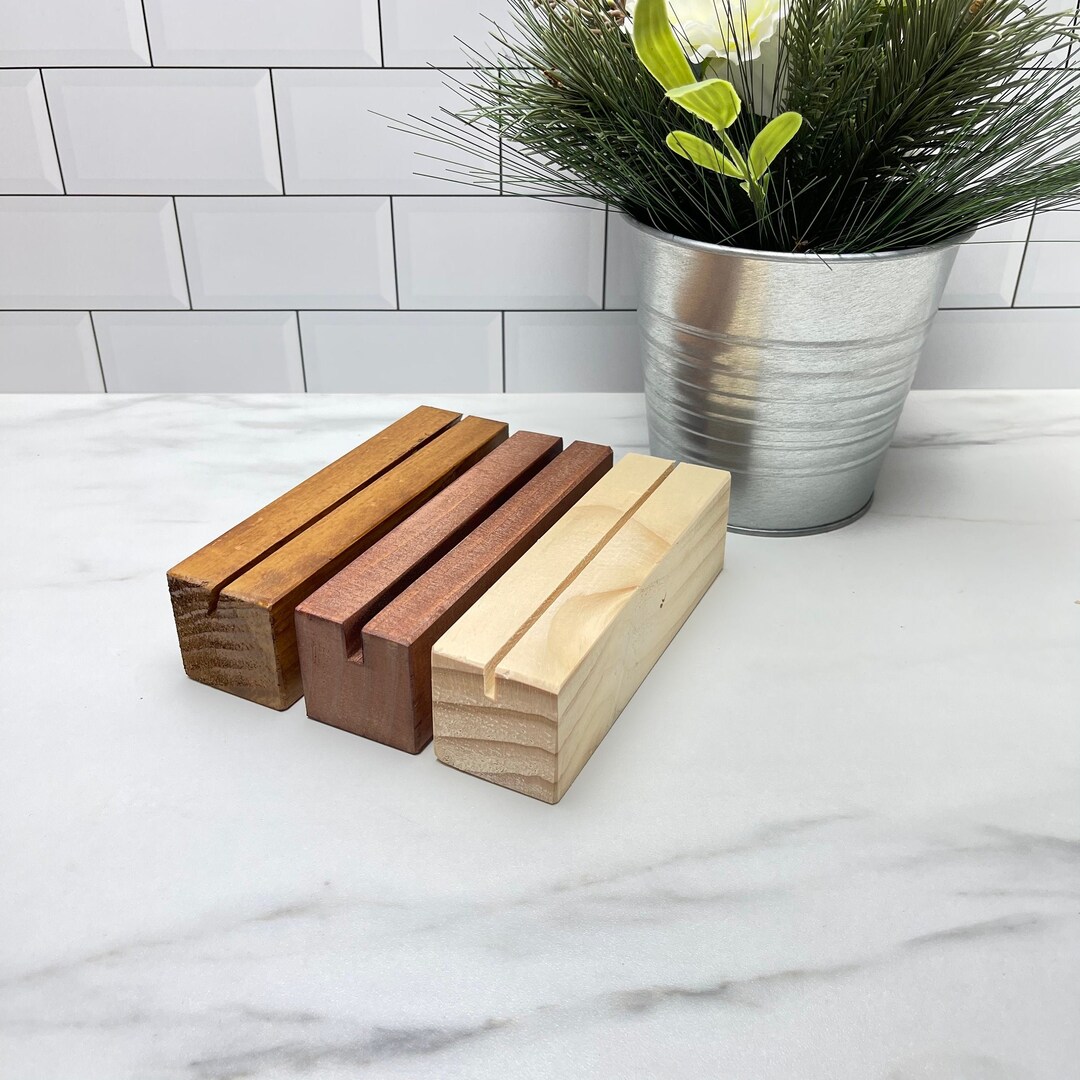 Wood Bases, Sign Holder, Table Sign Holder, Acrylic Holder, Table