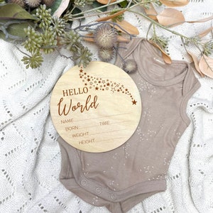 Birth announcement sign, stars baby sign, personalised baby plaque, birth plaque, newborn gift, name plaque, baby birth details, astrology