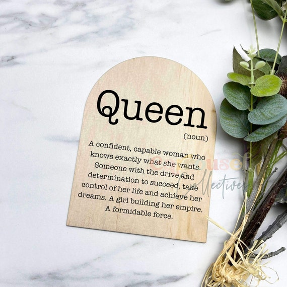Queen Definition Print Definition Prints Home Decor Funny Etsy