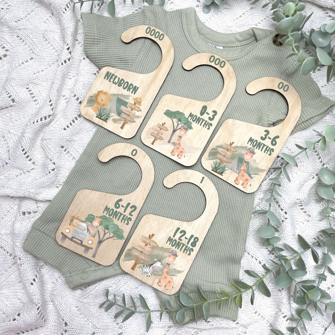 Safari Nursery Clothes Dividers, Jungle Themed Nursery, Jungle Theme