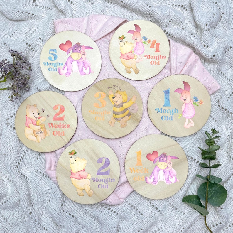 Winnie the Pooh Milestones Baby Milestone Cards Baby - Etsy Australia