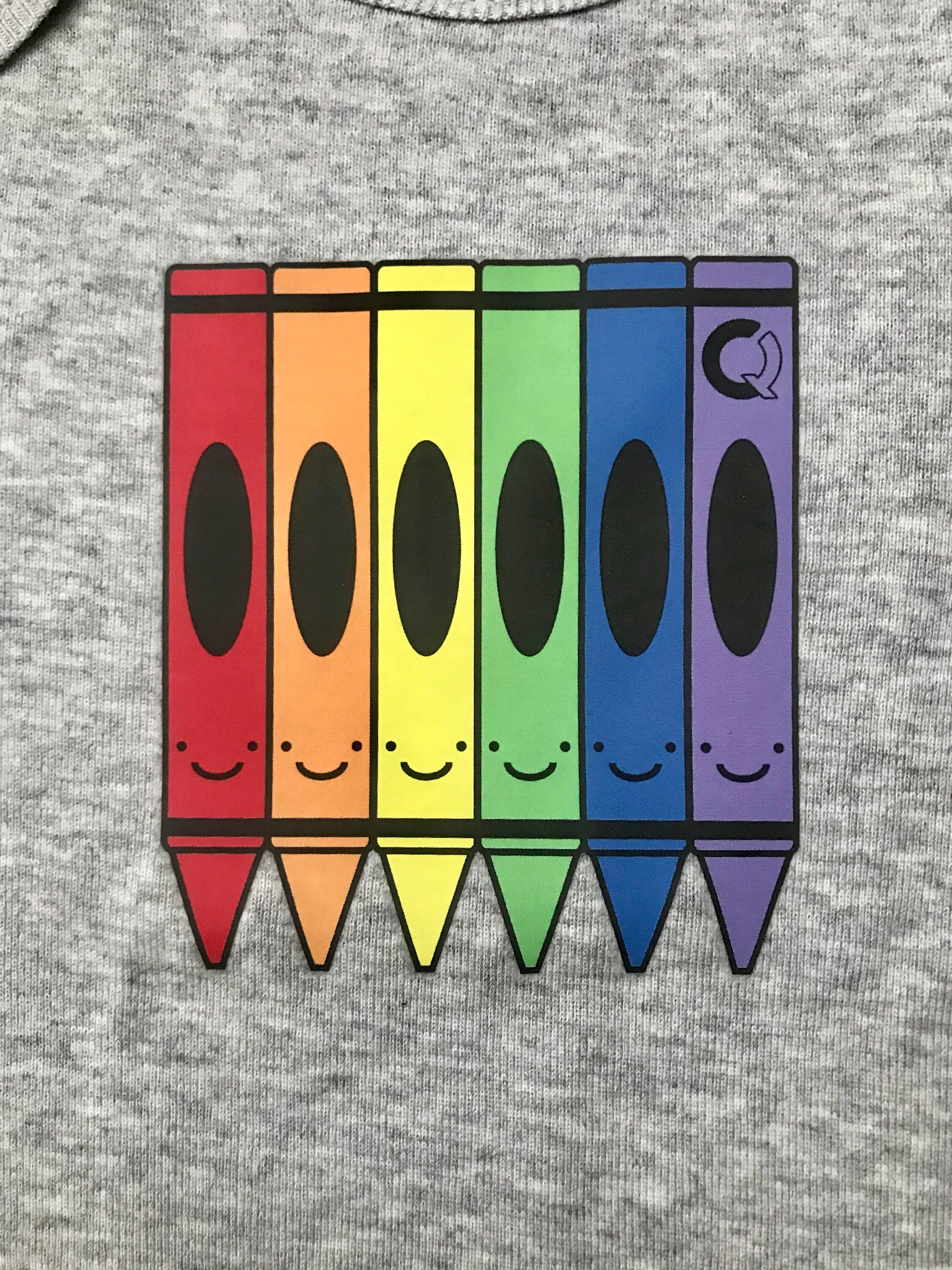 Infant 6 Months Crayons Onesie Etsy