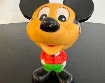 Vintage 1976 Mattel Mickey Mouse Pull String Talking Toy Walt Disney - Working