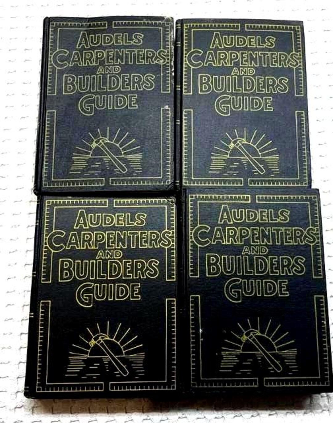 Audels Carpenters and Builders Guide 1951 Edition, Vol 1 – 4 Gilt Edges ...