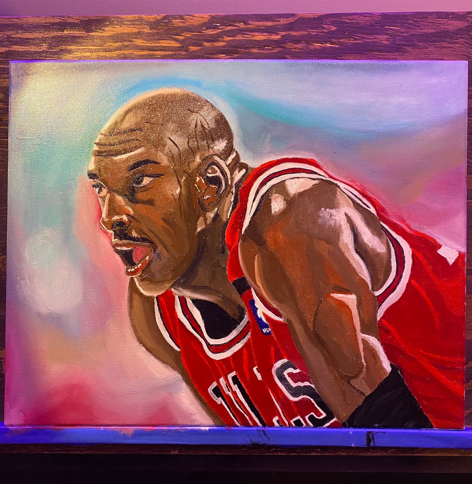 Michael Jordan Oil Painting Etsy