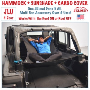 JKloud Hammock fitted for Jeep Wrangler JL 4 Door Multipurpose Accessory