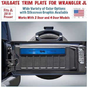 NEW! Tailgate Trim Plate Accessory for Jeep Wrangler JL (2018 - Present)