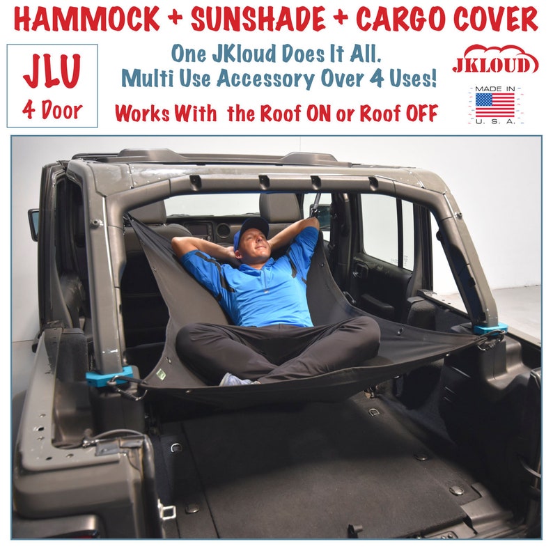 Jkloud Hammock Fitted for Jeep Wrangler JL 4 Door Multipurpose