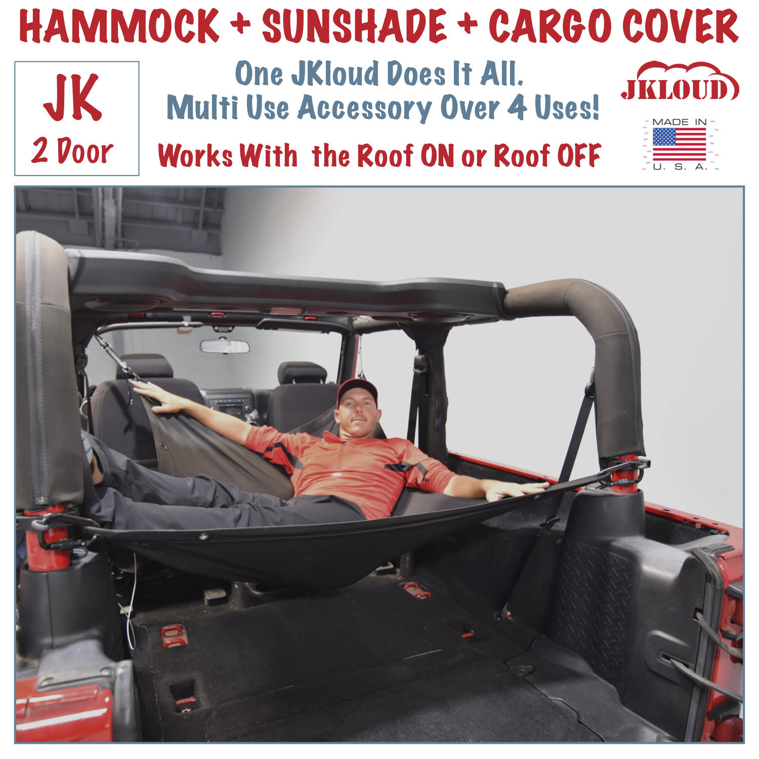 Jkloud Hammock Fitted for Jeep Wrangler JK 2 Door Multipurpose - Etsy