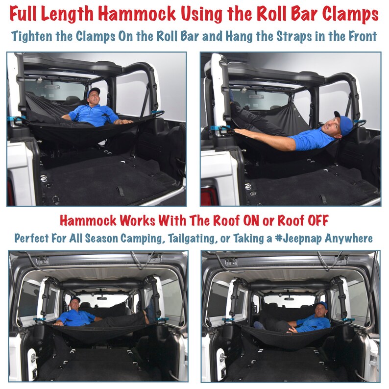 JKloud Hammock fitted for Jeep Wrangler JL 2 Door Multipurpose Etsy