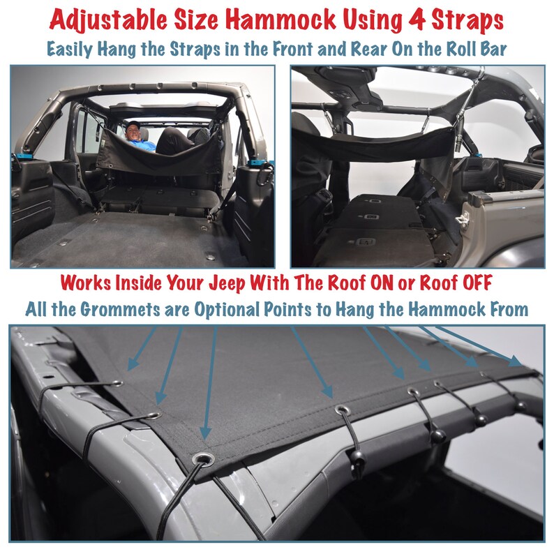 Jkloud Hammock Fitted for Jeep Wrangler JL 4 Door Multipurpose Etsy