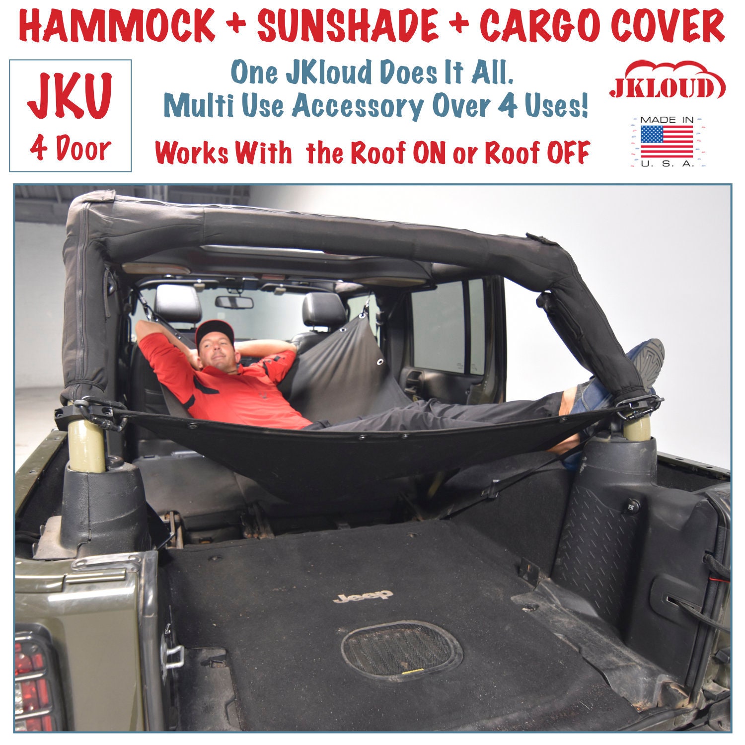 Jkloud Hammock Fitted for Jeep Wrangler JK 4 Door Multipurpose - Etsy Jkloud Hammock Fitted for Jeep Wrangler JK 4 Door Multipurpose - Etsy