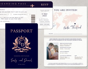 Wedding Passport Invitation Template By Panlapanart On Dribbble