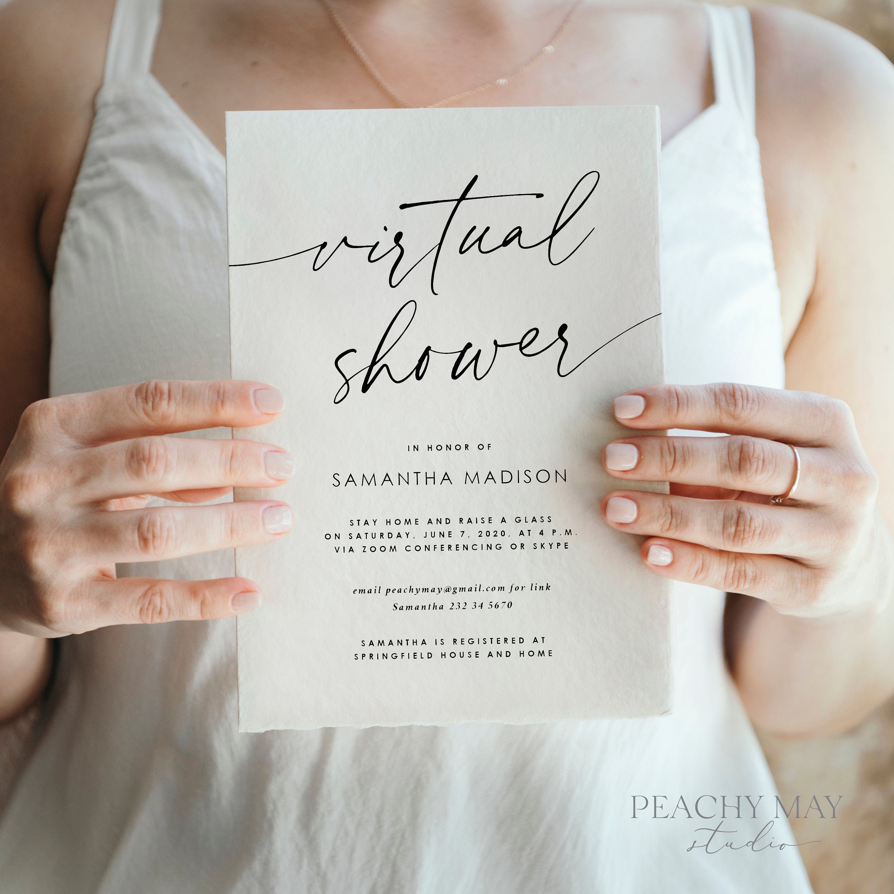 Virtual Bridal Shower Invitation Online Bridal Shower Invite Etsy