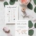 Destination Wedding Timeline, Minimalist Itinerary Template, Watercolor ...