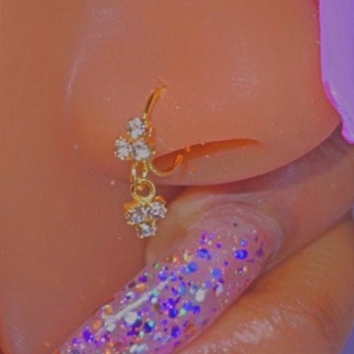 Dangle Nose Rings Etsy