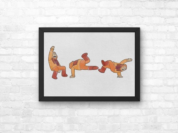 The Simpsons Planet of the Apes Musical Print, Troy McClure, Poster Watercolor Illustration Wall Art | A5 A4 A3