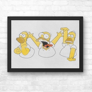The Simpsons &#39;The Shining&#39; Parody Print: Homer No TV, No Beer | A4