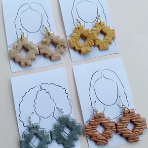 Textured Dangle Earrings