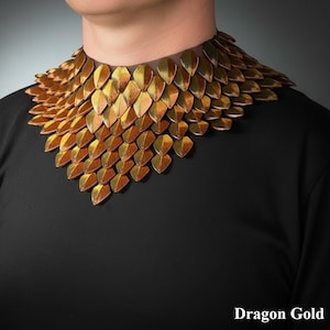 Dragon Scale Neck Gorget | 3D Printed Flexible Cosplay Neck Armor