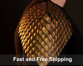 Dragon Scale Pauldrons – Flexible 3D Printed Cosplay Shoulder Armor