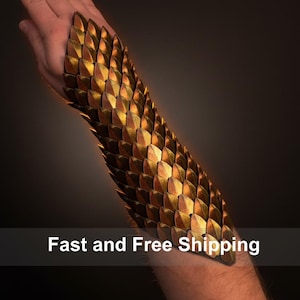 Dragon Scale Bracer | 3D Printed Cosplay Arm Armor