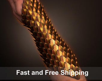 Dragon Scale Bracer | 3D Printed Cosplay Arm Armor