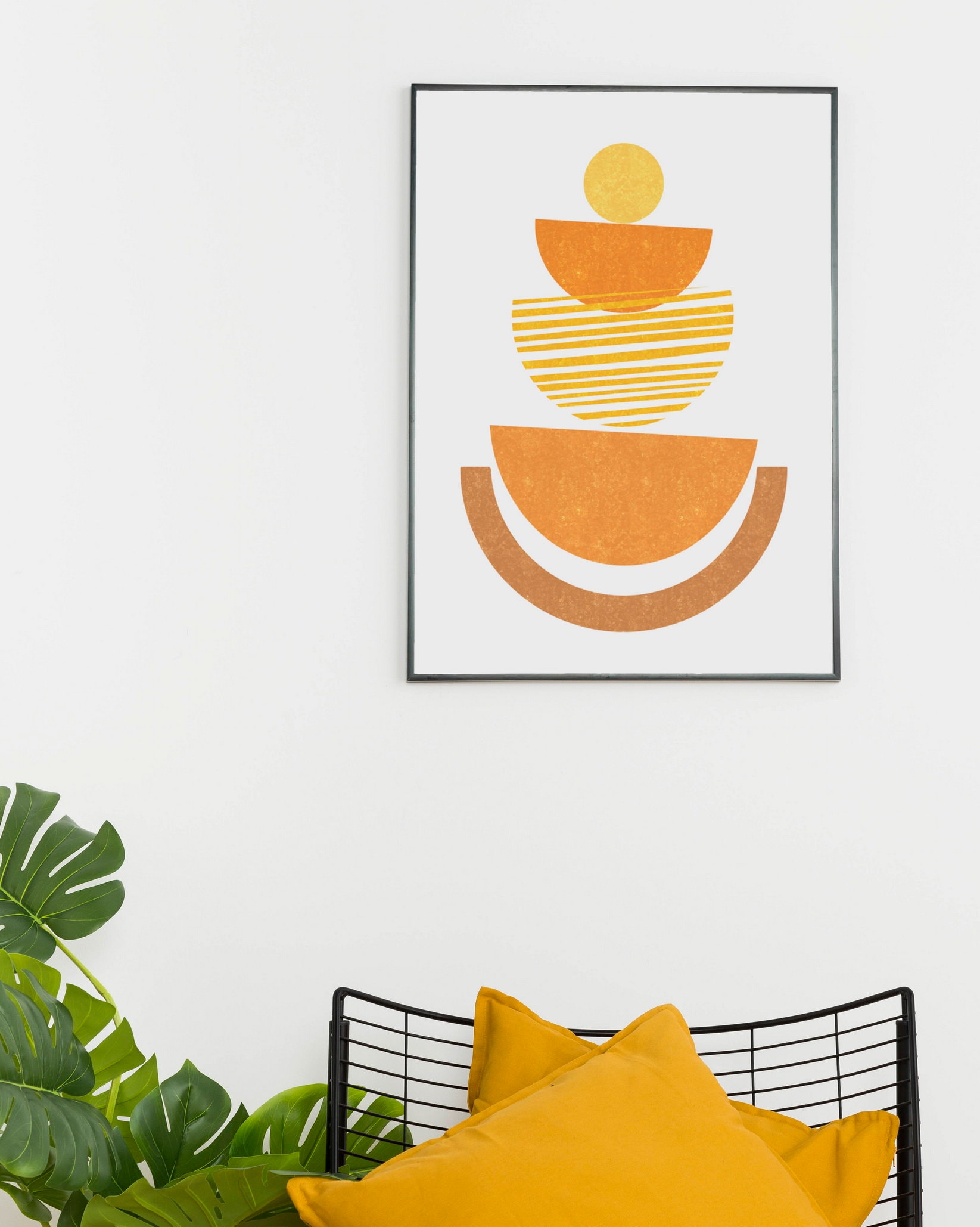 Abstract wall art Set of 2 prints Mid Century modern art Etsy