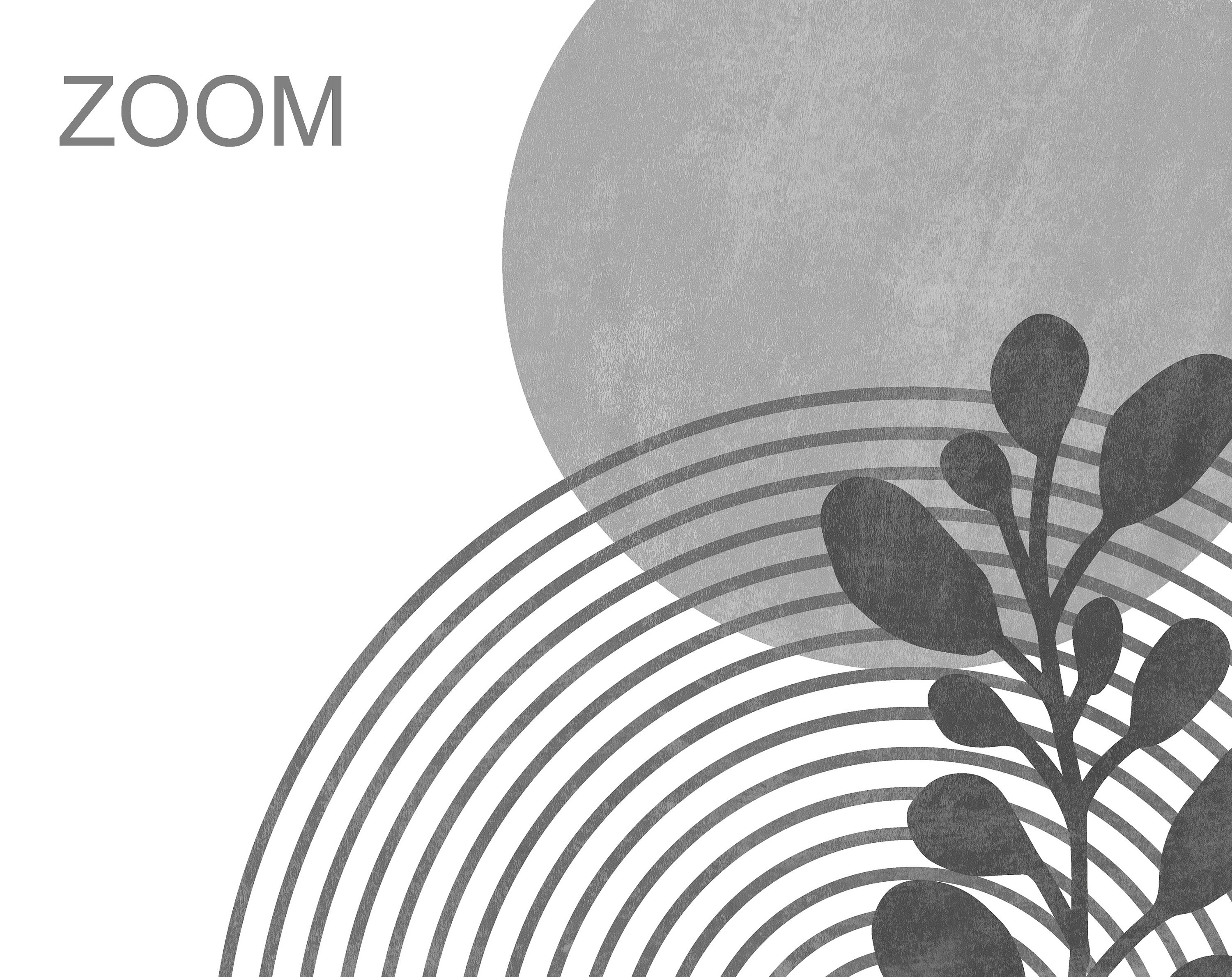 Mid Century Wall Art Grey Abstract Art Boho Wall Decor Etsy