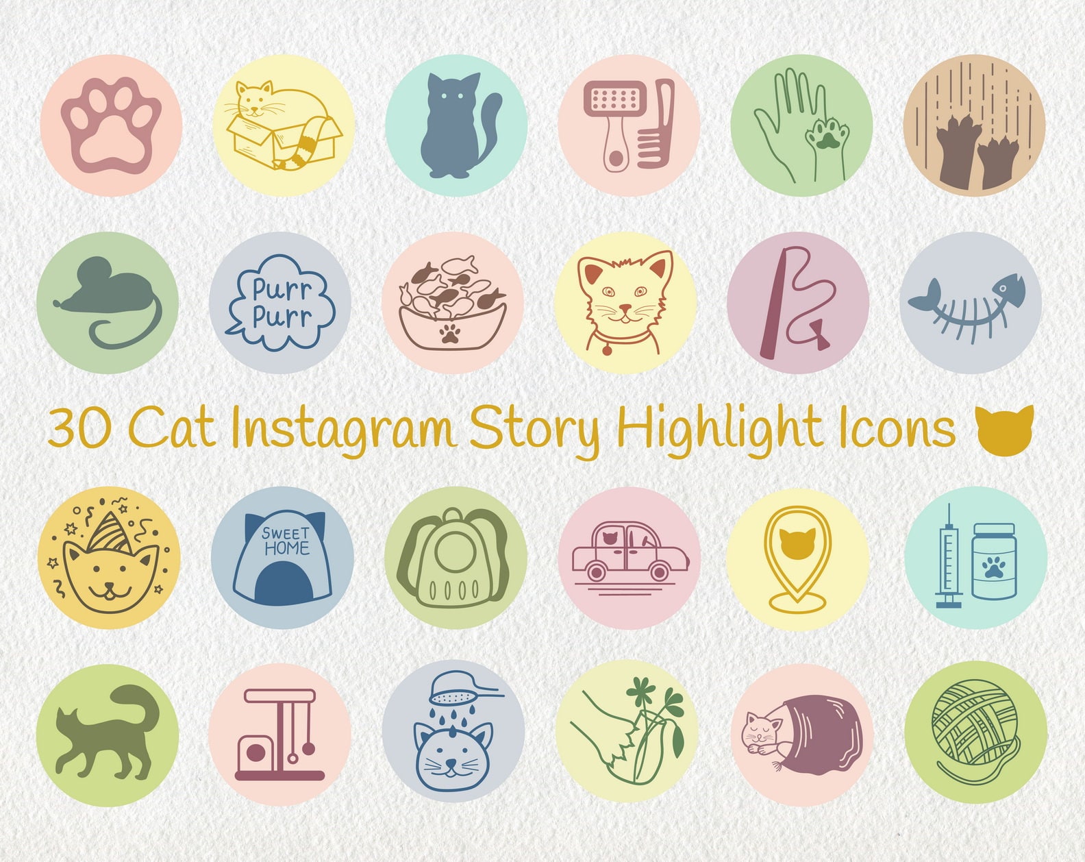 Cat purr Icon, Meow Iconpack