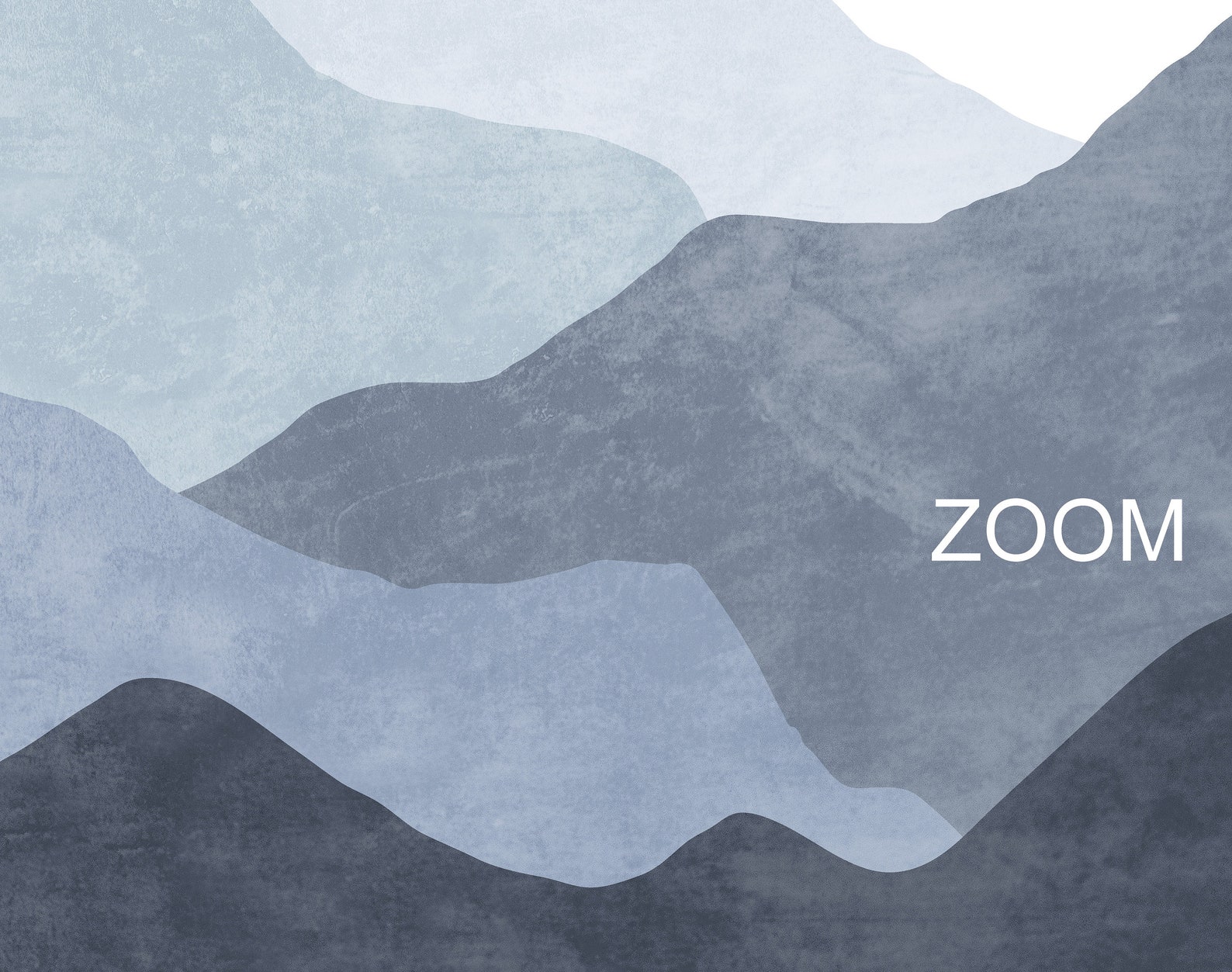 Mountain Wall Art Blue Landscape Art Abstract Blue Ridge Etsy