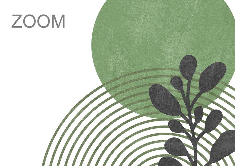 Mid Century Modern Art Prints Green Wall Art Set of 2 Prints Etsy