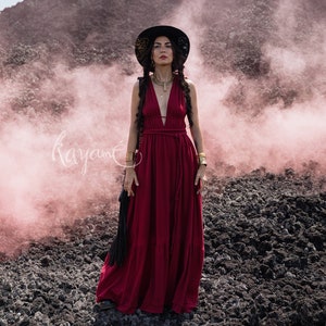 Dark wine dress on sale