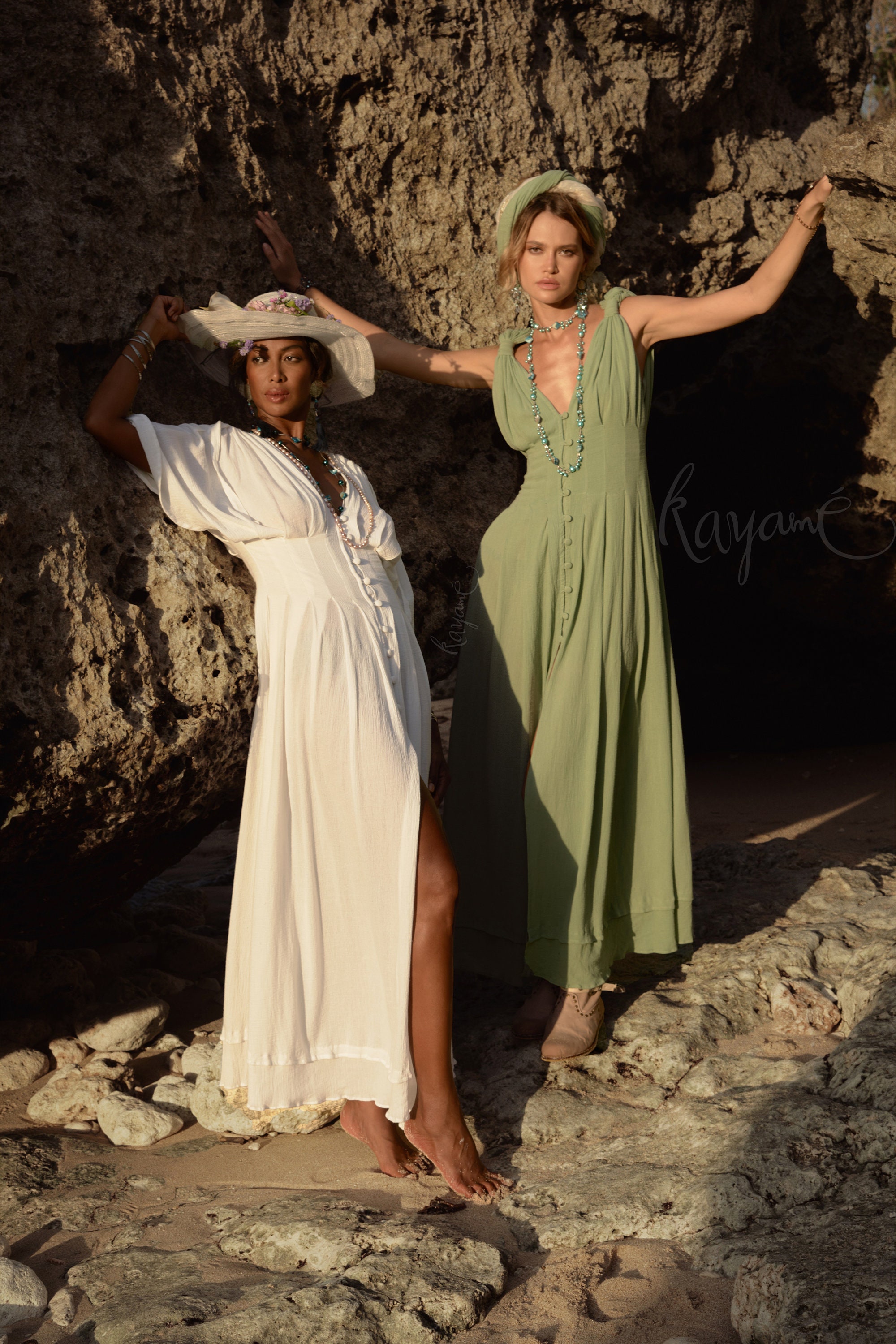 green emerald velvet dress Frida Luxe Satin Greek Goddess Maxi Dress main image 1
