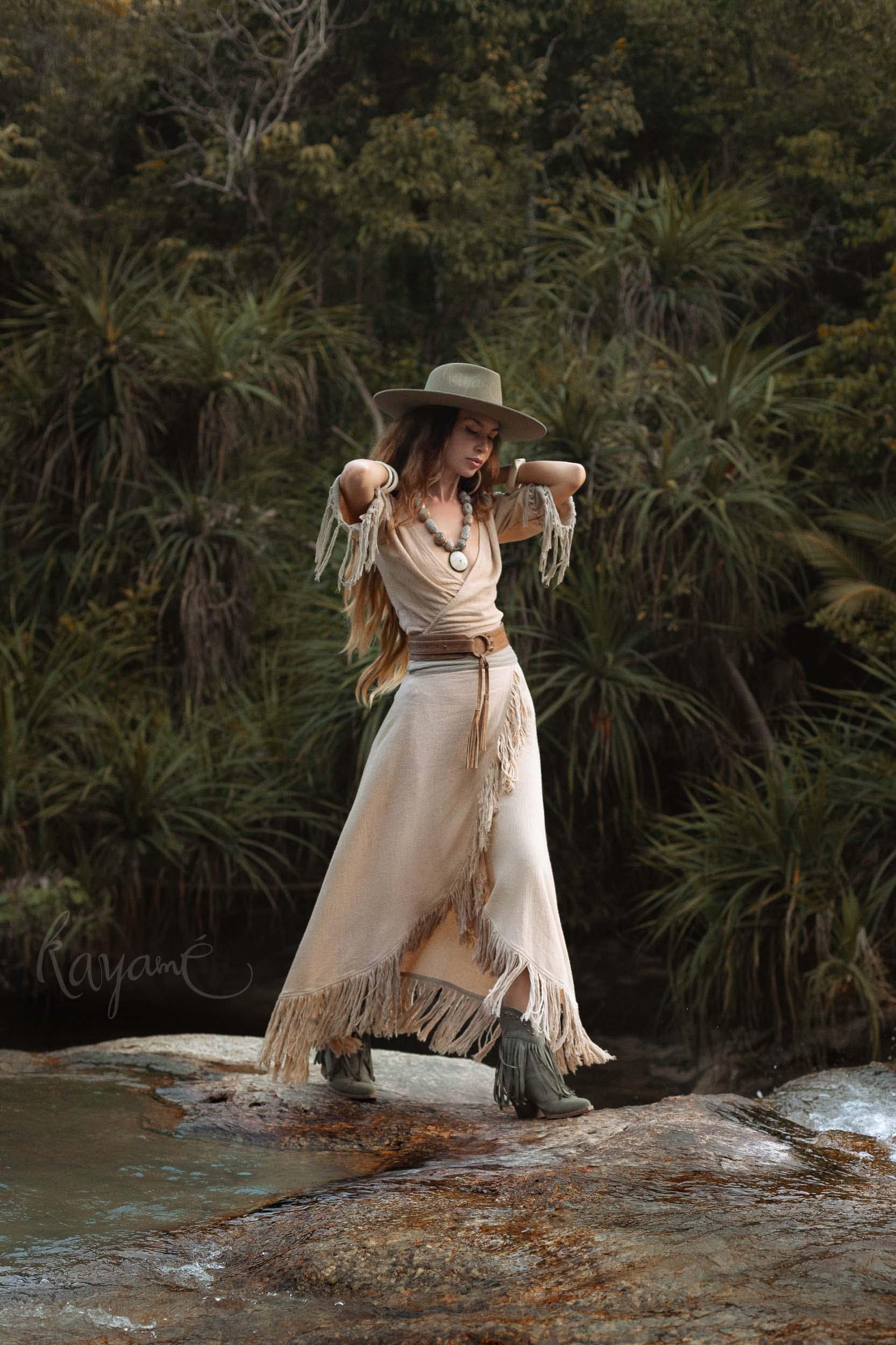 Denim cowgirl dress Canada - Main Image