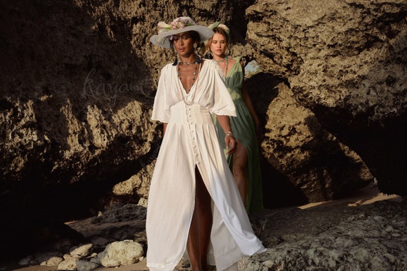Grecian dress white 2025