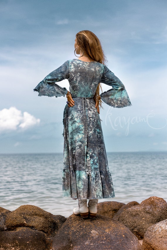LINEN WRAP DRESS kayame Gypsy Wrap Dress Hippie Dress Boho Maxi Dress Boho Summer Dress Elf Dress Blue Blue Tie Dye Dress - Etsy LINEN WRAP DRESS kayame Gypsy Wrap Dress Hippie Dress Boho Maxi Dress Boho Summer Dress Elf Dress Blue Blue Tie Dye Dress - Etsy