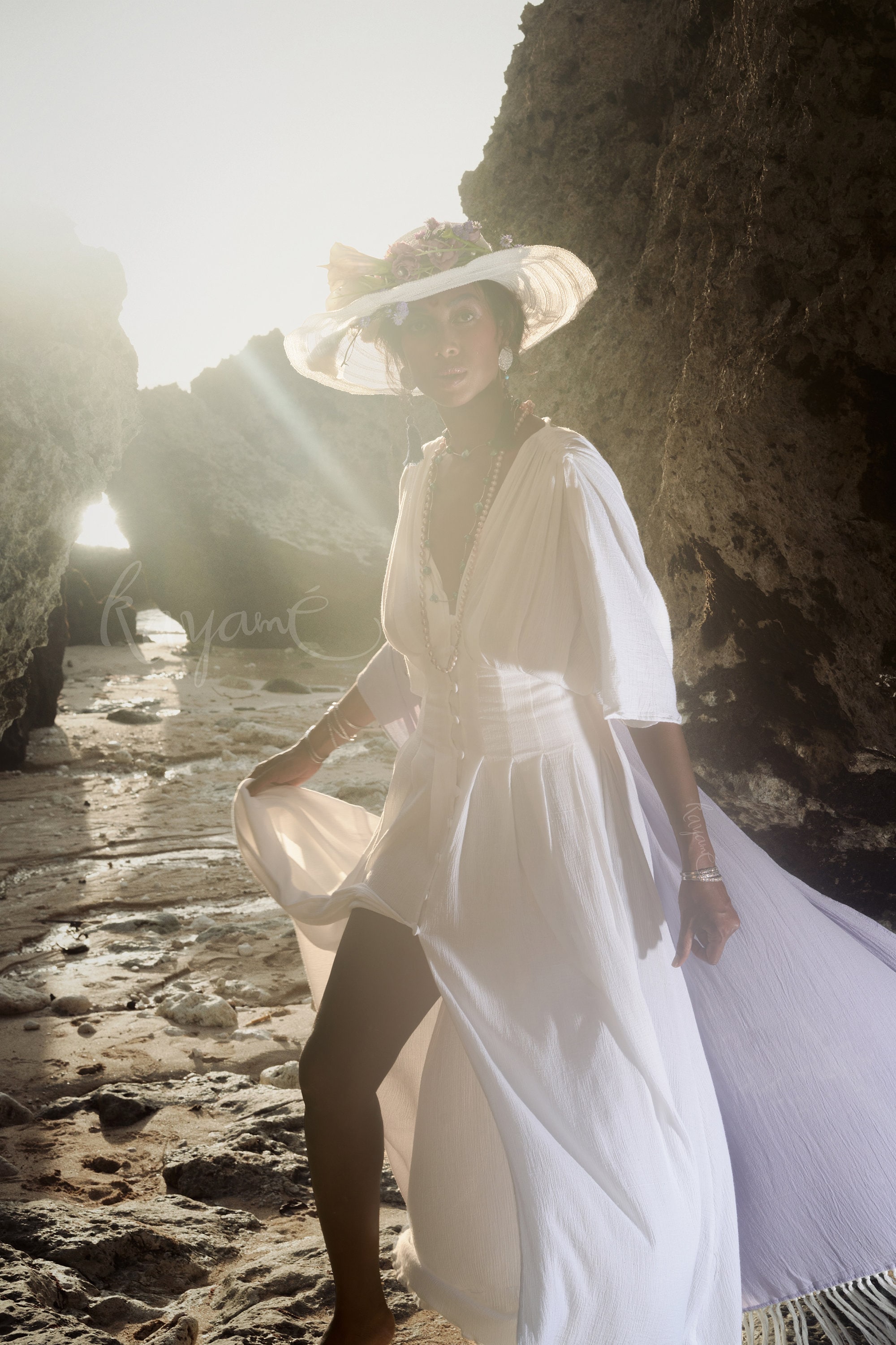 Boho Dress Kayame White Goddess Dress * Greek Goddess Dress * Boho Wedding Dress * Grecian Dress * White Maxi Dress * White Cotton Dress