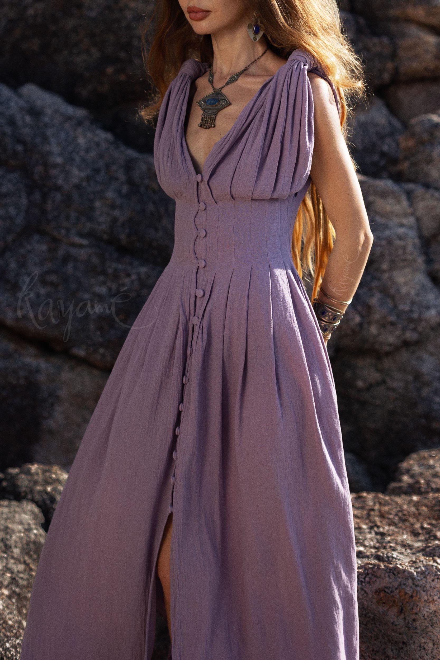 purple grecian style dress Purple Formal Dress Women Grecian