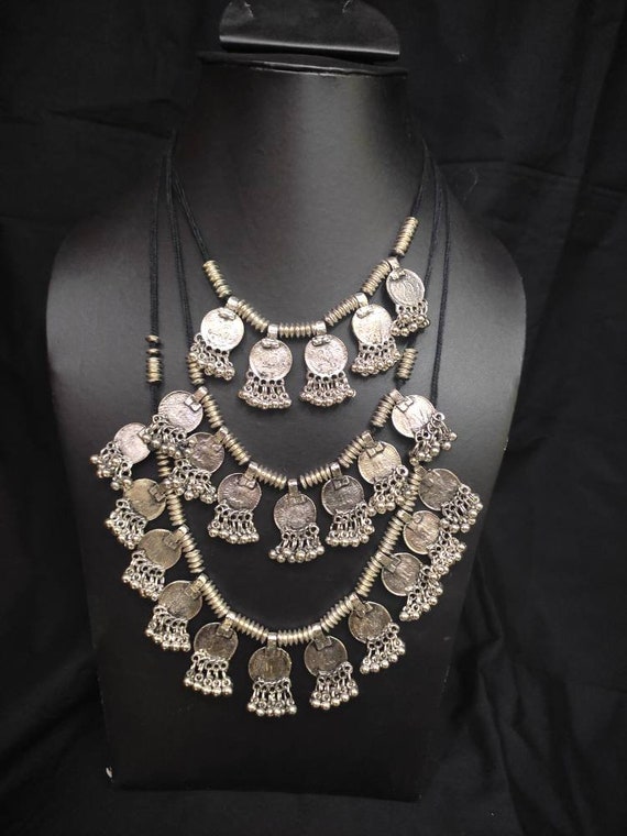 German silver coin necklace discount