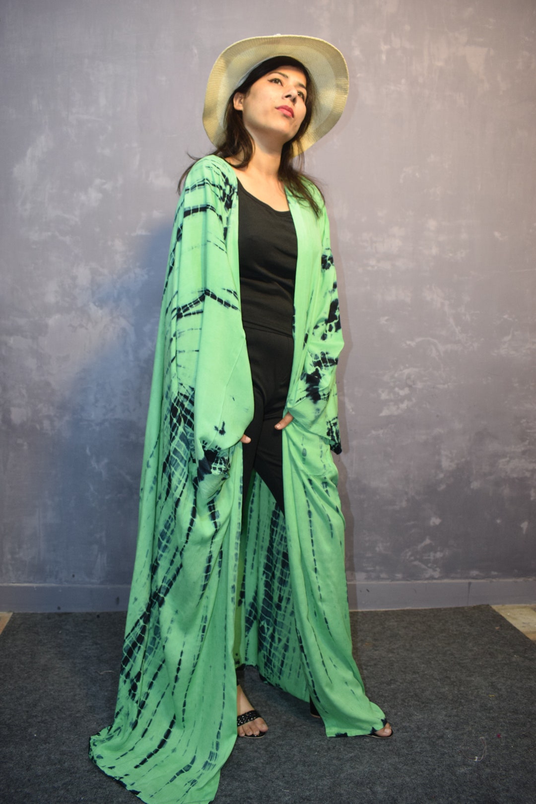 Summer Kimono,vacation Look, Loose Fit Robe,beach Cover Up,swim Cover