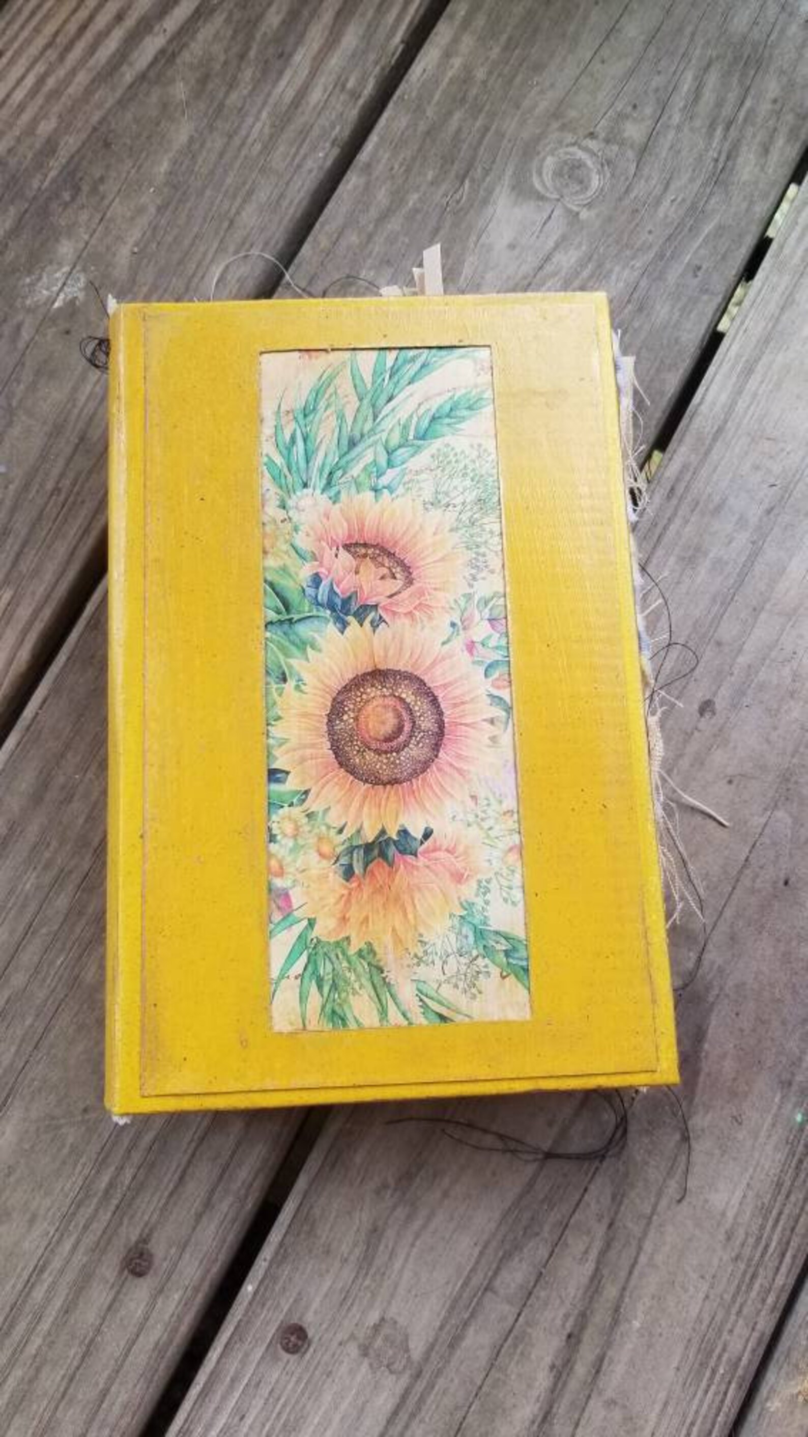 Handmade Sunflower Junk Journal. Made to order Etsy