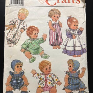 Simplicity 9144 Babypuppenkleidungsmuster 1989 Größe Groß 17-18 Zoll Puppengarderobe Dy Dee 21 von 23 Teilen