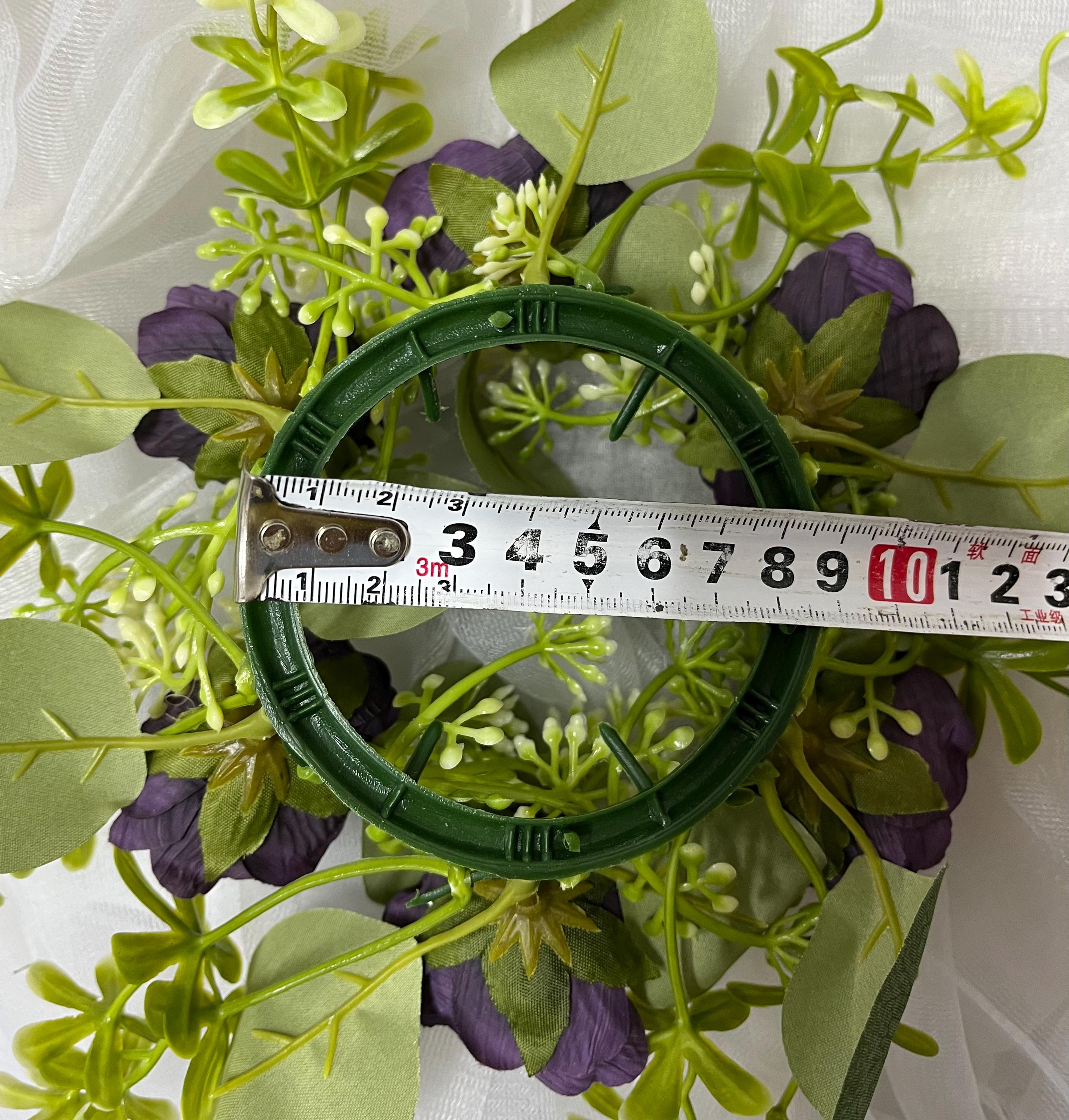 mdgfge Ghirlanda di candele di San Valentino con rose rosse artificiali