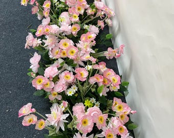 Pink Peony Rose Flower Archway,Wedding Artificial Flower,Wedding Ground Arch Arrangemen,Table Flower Centerpiece,Wedding Backdrop Decor