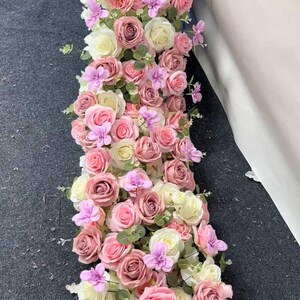 Blush Pink Rose Flower Floral Garland,Wedding Flower Arch,Wedding Flower Arrangement,Table Flower,Wedding Aisle Flowers,Wedding Decorations